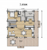Дом из клееного бруса VZ-409